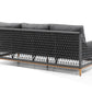 Whiteline Modern Living Karen 4-Piece Outdoor Lounge Set in Dark Grey - COL1832