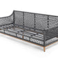 Whiteline Modern Living Karen 4-Piece Outdoor Lounge Set in Dark Grey - COL1832