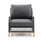 Whiteline Modern Living Karen 4-Piece Outdoor Lounge Set in Dark Grey - COL1832