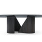 Whiteline Modern Living Kaya Dining Table - DT1843-DGRY