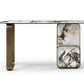 Whiteline Modern Living Kora Console - CO1884-WHT/BLK/GLD