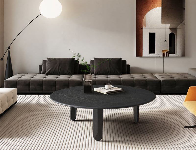 Whiteline Modern Living Luna Coffee Table in Dark Grey Color - CT1898