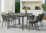Whiteline Modern Living Lynn Outdoor Dining Armchair- DAC1837-LGRY - MyBBQDirect