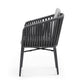 Whiteline Modern Living Lynn Outdoor Dining Armchair- DAC1837-LGRY - MyBBQDirect