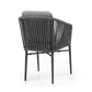 Whiteline Modern Living Lynn Outdoor Dining Armchair- DAC1837-LGRY - MyBBQDirect