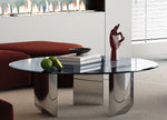 Whiteline Modern Living Naomi Coffee Table in Silver Color - CT1934 - MyBBQDirect