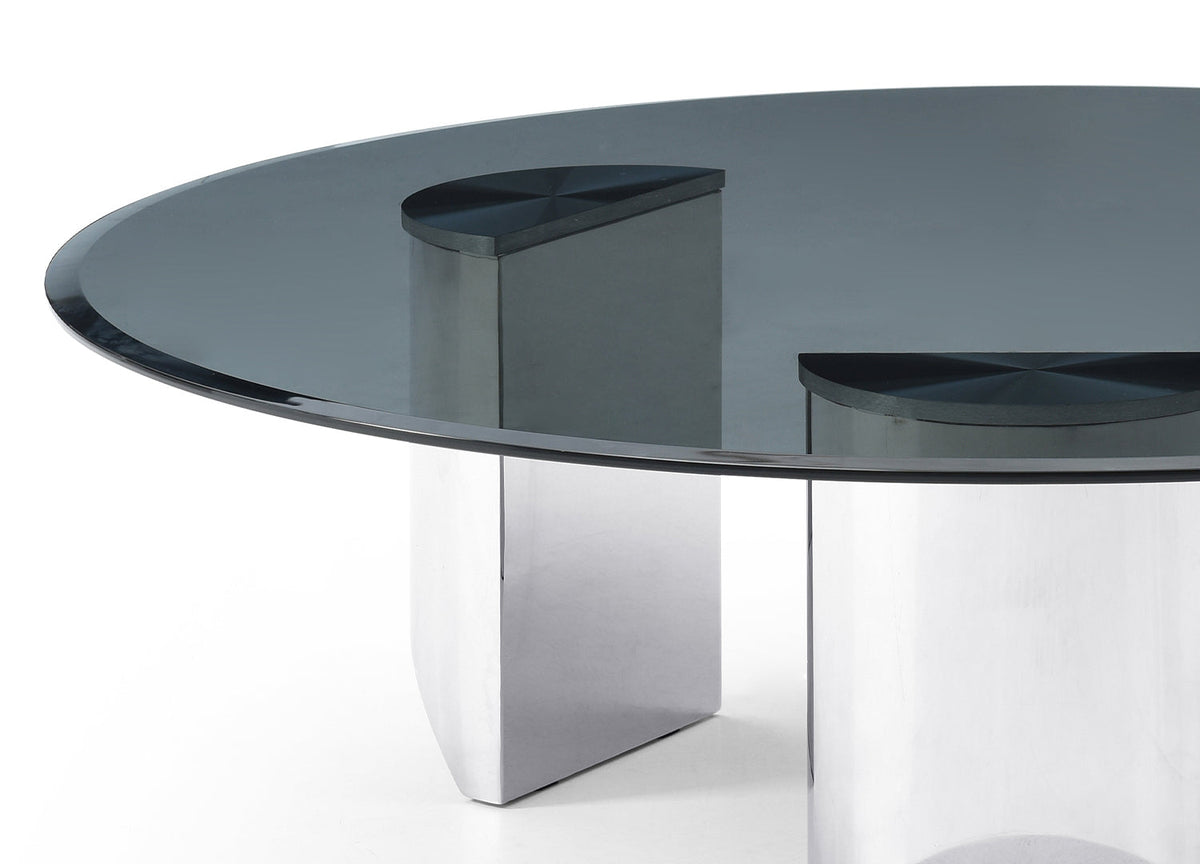 Whiteline Modern Living Naomi Coffee Table in Silver Color - CT1934 - MyBBQDirect