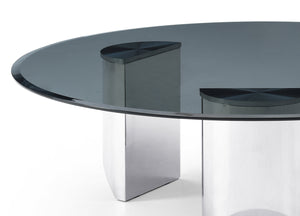 Whiteline Modern Living Naomi Coffee Table in Silver Color - CT1934 - MyBBQDirect