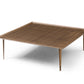 Whiteline Modern Living Nia Coffee Table in Brushed Bronze Color - CT1882
