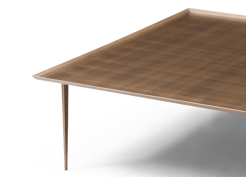 Whiteline Modern Living Nia Coffee Table in Brushed Bronze Color - CT1882