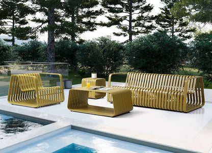 Whiteline Modern Living Ocean Indoor/Outdoor Side Table - ST1925-GRN - MyBBQDirect