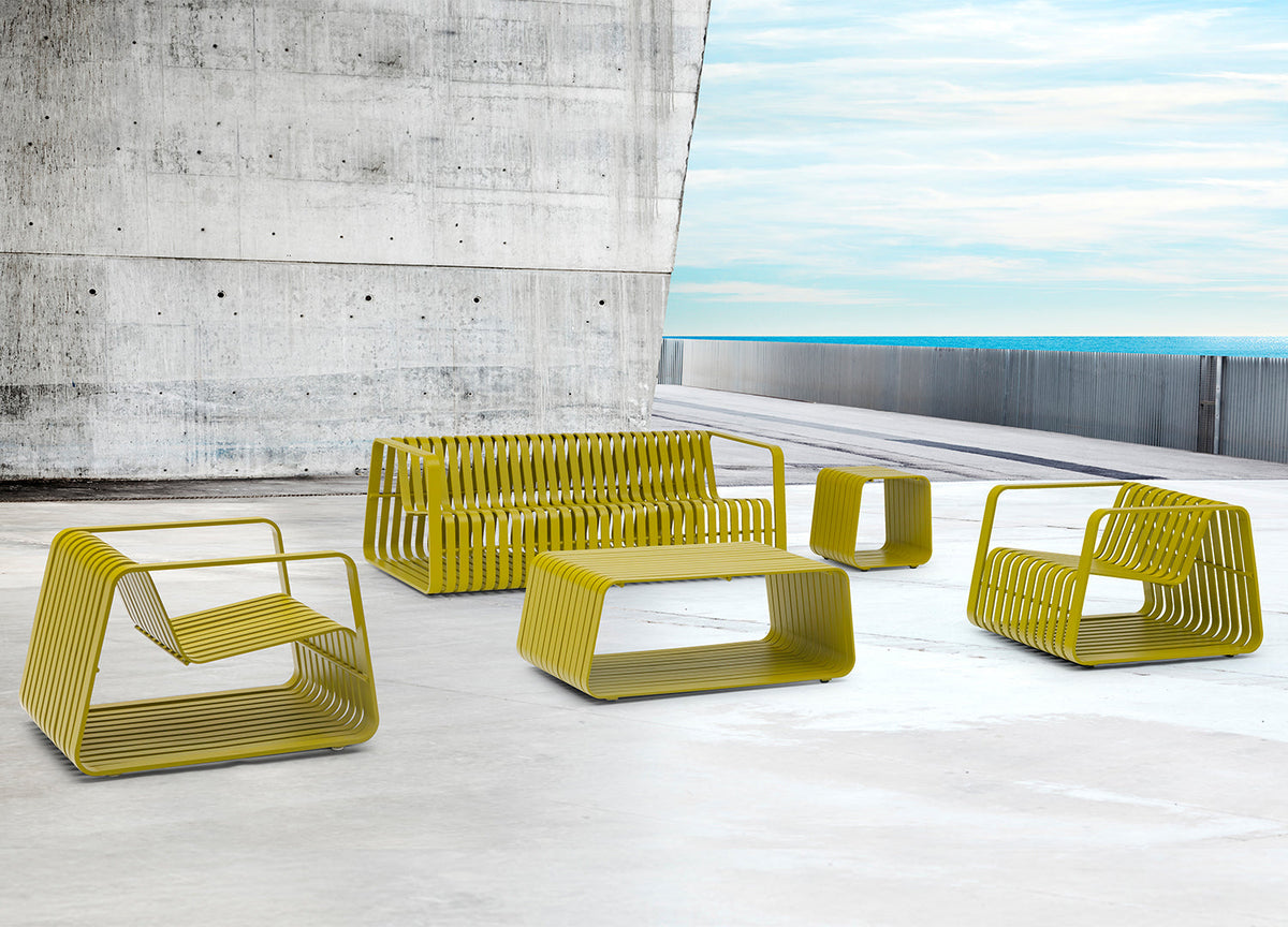 Whiteline Modern Living Ocean Indoor/Outdoor Side Table - ST1925-GRN - MyBBQDirect