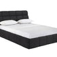Whiteline Modern Living Owen Queen Bed in Dark Grey Color - BQ2010F