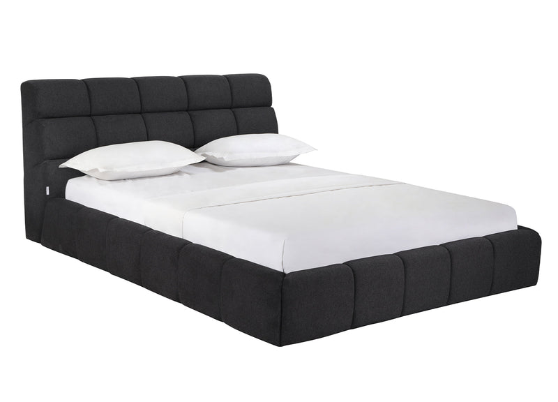 Whiteline Modern Living Owen Queen Bed in Dark Grey Color - BQ2010F