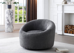 Whiteline Modern Living Perla Swivel Accent Chair - CH2009F - MyBBQDirect