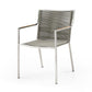 Whiteline Modern Living Rhea Outdoor Dining Armchair - DAC1834-LBRN - MyBBQDirect