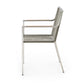 Whiteline Modern Living Rhea Outdoor Dining Armchair - DAC1834-LBRN - MyBBQDirect