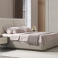 Whiteline Modern Living Romina Queen Bed in Light Grey Color - BQ2020P