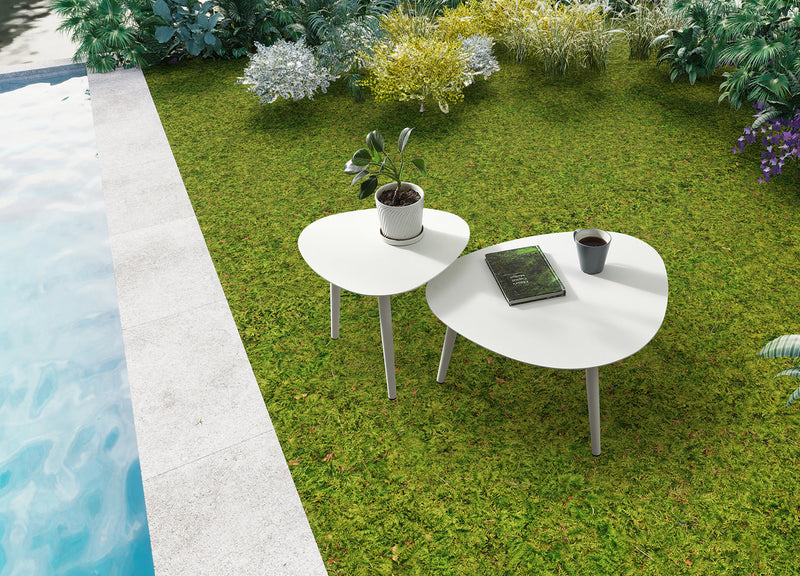 Whiteline Modern Living Rowan Small Outdoor Side Table - ST1601S-WHT