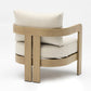 Whiteline Modern Living Sally 4 Piece Outdoor Lounge Set in Beige Color - COL2005