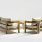 Whiteline Modern Living Sally 4 Piece Outdoor Lounge Set in Beige Color - COL2005