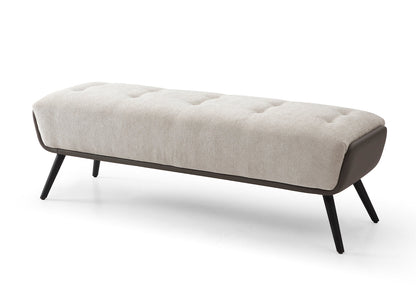 Whiteline Modern Living Teddy Bench in Beige Color - BN1846 - MyBBQDirect
