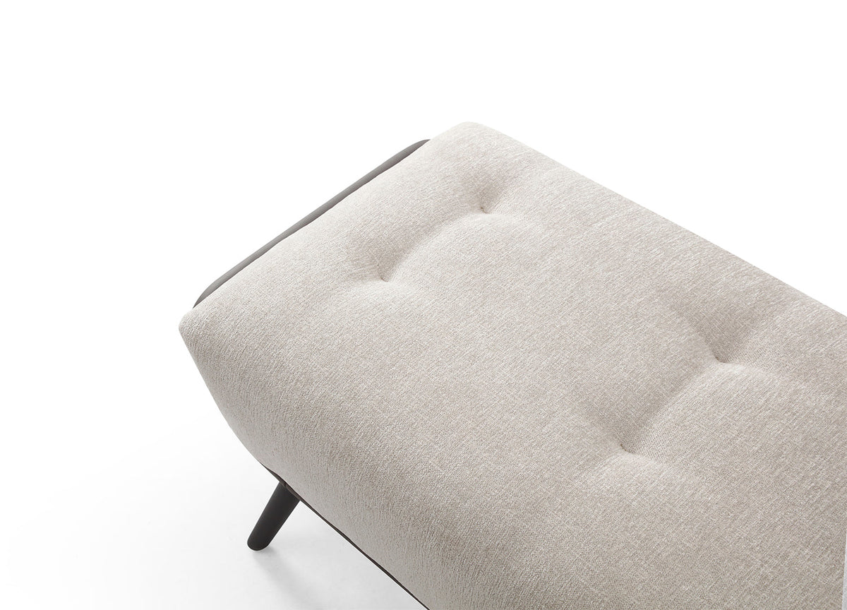 Whiteline Modern Living Teddy Bench in Beige Color - BN1846 - MyBBQDirect