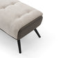 Whiteline Modern Living Teddy Bench in Beige Color - BN1846 - MyBBQDirect