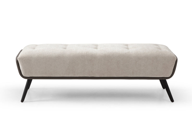 Whiteline Modern Living Teddy Bench in Beige Color - BN1846