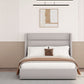 Whiteline Modern Living Tokyo Queen Bed in Light Grey Color - BQ1926F