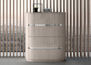 Whiteline Modern Living Waves Chest of Drawers - CD1753-BEI