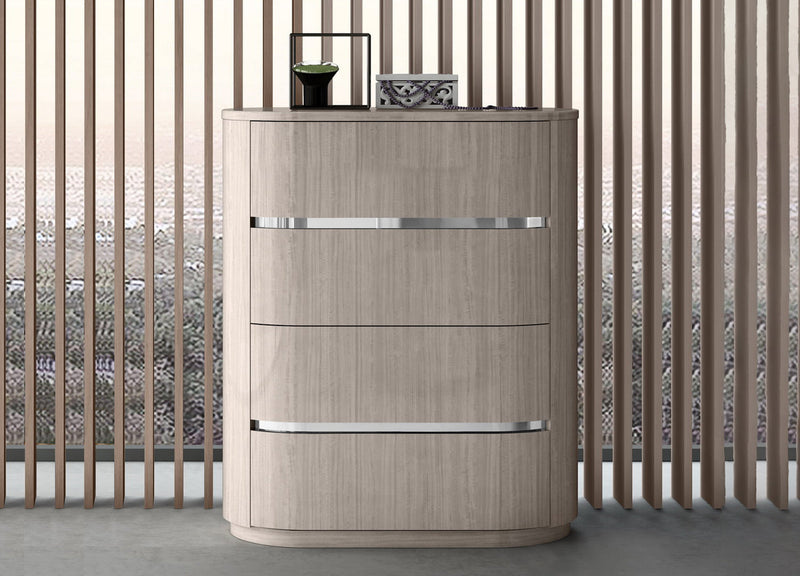 Whiteline Modern Living Waves Chest of Drawers - CD1753-BEI