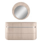 Whiteline Modern Living Waves Round Mirror - MR1753 - MyBBQDirect