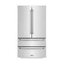 ZLINE 36 in. 22.5 cu. ft Built-in French Door Refrigerator with Ice Maker in Fingerprint Resistant Stainless Steel (RFM-36)