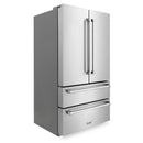 ZLINE 36 in. 22.5 cu. ft Built-in French Door Refrigerator with Ice Maker in Fingerprint Resistant Stainless Steel (RFM-36)