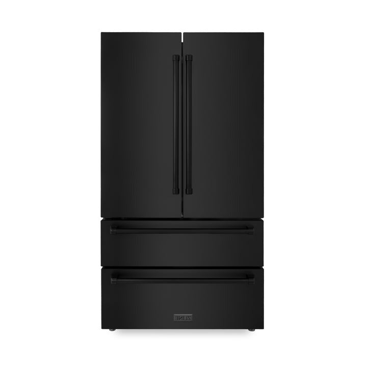 ZLINE 36 in. 22.5 cu. ft Built-in French Door Refrigerator with Ice Maker in Fingerprint Resistant Stainless Steel (RFM-36)