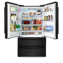 ZLINE 36 in. 22.5 cu. ft Built-in French Door Refrigerator with Ice Maker in Fingerprint Resistant Stainless Steel (RFM-36)