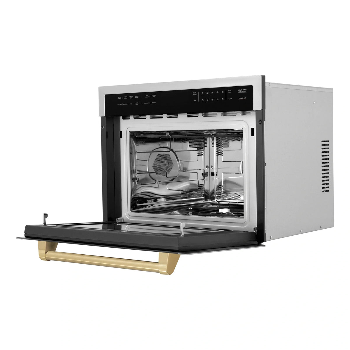 ZLINE Autograph Edition 24" 1.6 cu ft. Built-in Convection Microwave Oven in Stainless Steel with Accents MWOZ-24