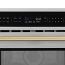 ZLINE Autograph Edition 30” 1.6 cu ft. Built-in Convection Microwave Oven in Stainless Steel with Accents MWOZ-30