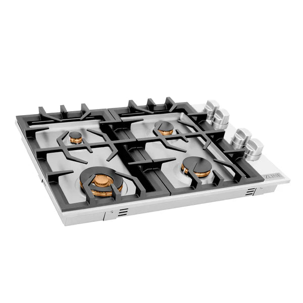 ZLINE 30" Professional Dropin Cooktop Stainless Steel With 4 Burners - RC30