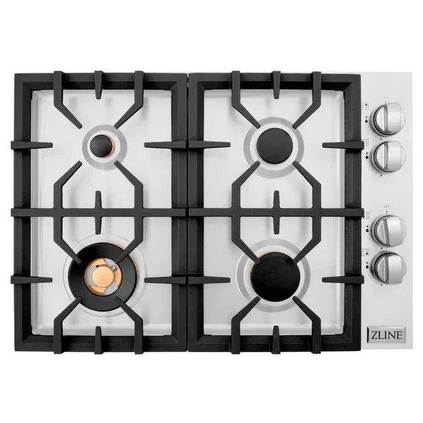 ZLINE 30" Professional Dropin Cooktop Stainless Steel With 4 Burners - RC30