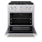 ZLINE 30-Inch Gas Range with 4 Burners and 4.2 cu. ft. Convection Gas Oven in Stainless Steel SGR30