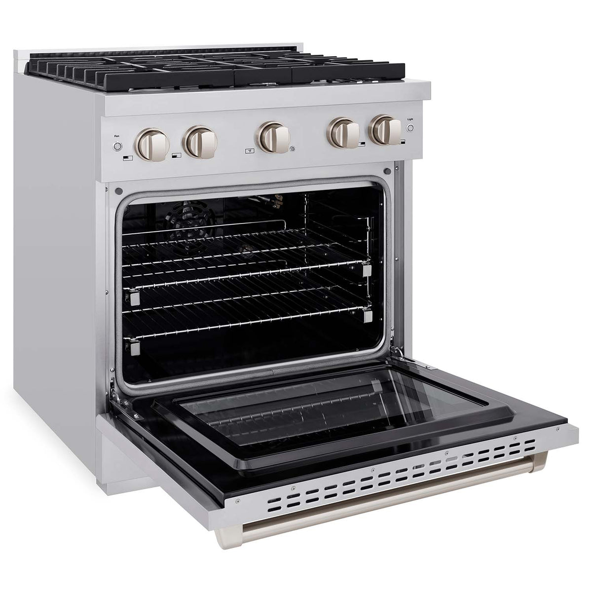 ZLINE 30-Inch Gas Range with 4 Burners and 4.2 cu. ft. Convection Gas Oven in Stainless Steel SGR30