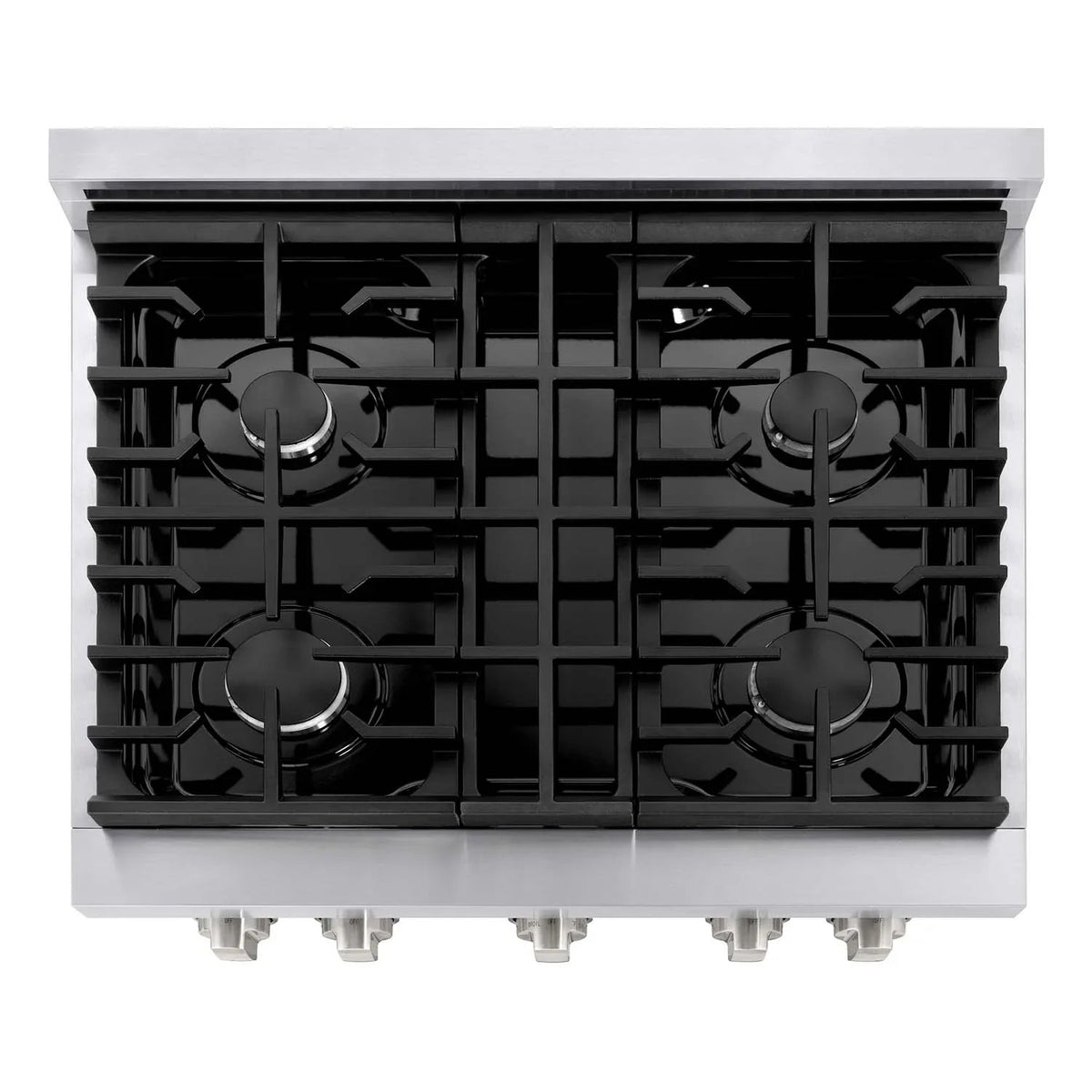 ZLINE 30-Inch Gas Range with 4 Burners and 4.2 cu. ft. Convection Gas Oven in Stainless Steel SGR30