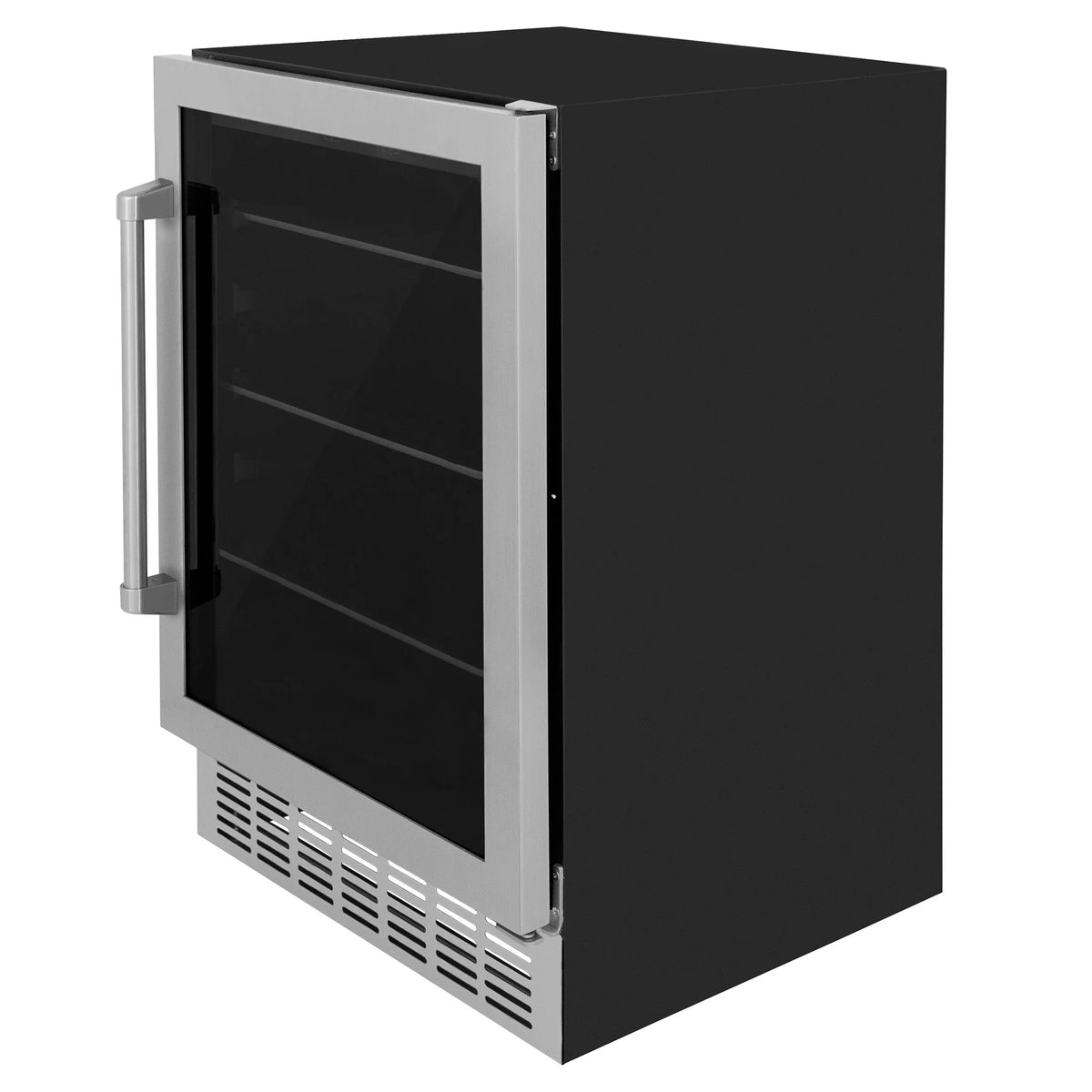 ZLINE 24 in. Monument 154 Can Beverage Fridge in Stainless Steel RBV-US-24