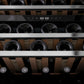 ZLINE 24 In. Monument Dual Zone 44-Bottle Wine Cooler in Stainless Steel with Wood Shelf RWV-UD-24