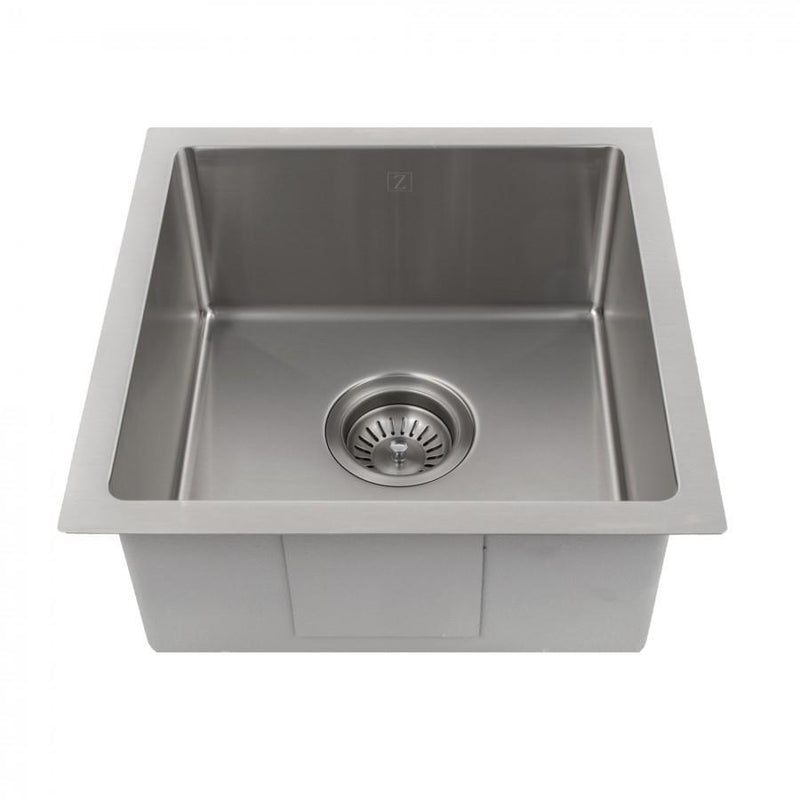 ZLINE 15" Boreal Undermount Single Bowl Bar Kitchen Sink 
