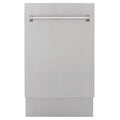 ZLINE 18" Compact Top Control Dishwasher in Custom Panel