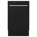 ZLINE 18" Compact Top Control Dishwasher in Custom Panel