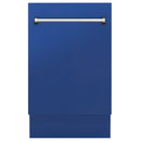 ZLINE 18" Compact Top Control Dishwasher in Custom Panel